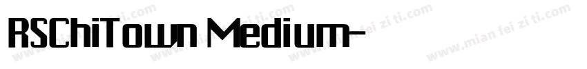 RSChiTown Medium字体转换